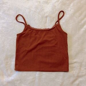 F21 | Lace Trim Crop Top